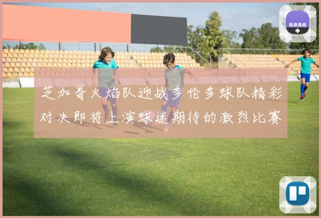 芝加哥火焰队迎战多伦多球队精彩对决即将上演球迷期待的激烈比赛即将开始